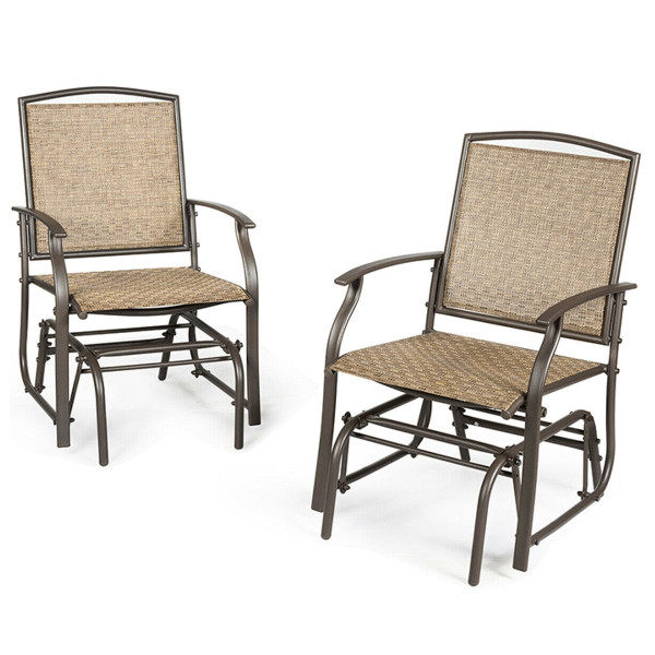 Outdoor Patio Rocking Glider Chairs (1 or 2-Pack) product image