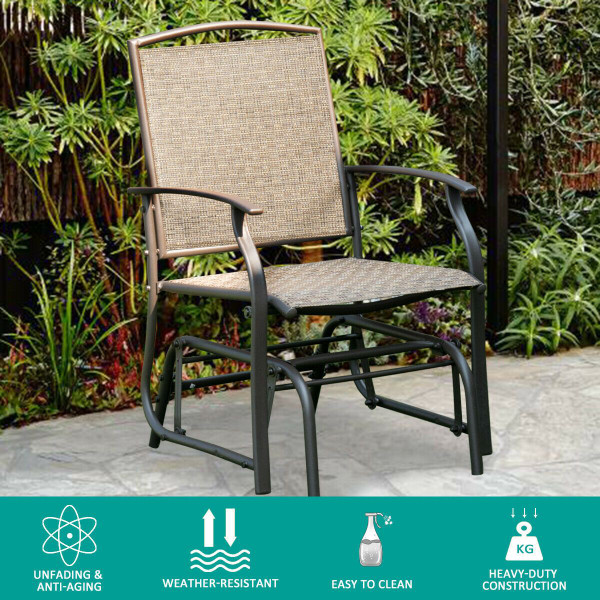 Outdoor Patio Rocking Glider Chairs (1- or 2-Pack) product image Outdoor Patio Rocking Glider Chairs (1- or 2-Pack) product image