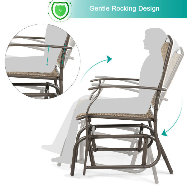 Outdoor Patio Rocking Glider Chairs (1 or 2-Pack) product image