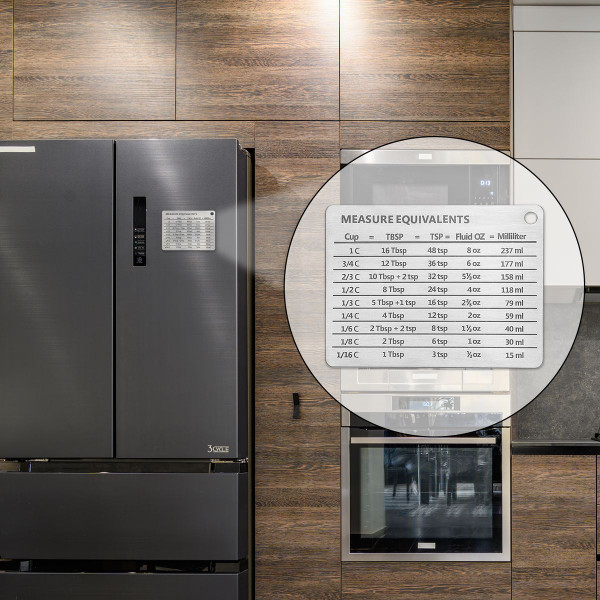 Stainless Steel Conversion Chart with Magnet (2-Pack) product image