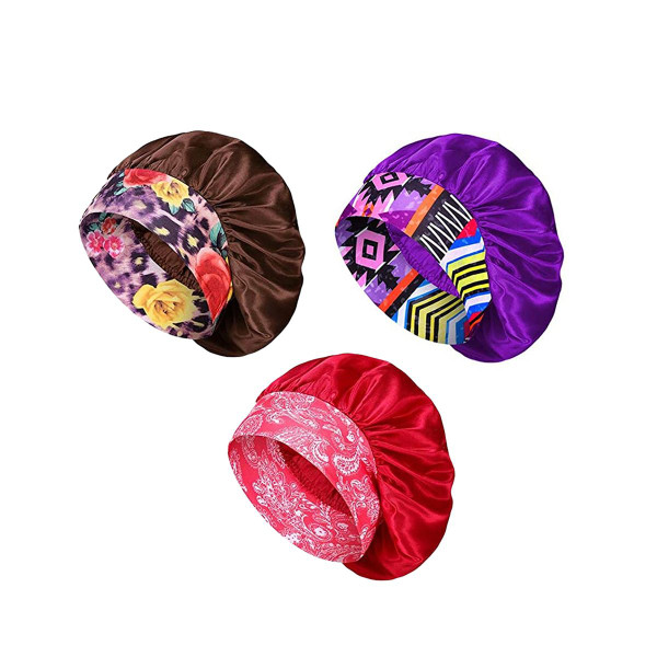 Women's Silky Satin Head Scarf Hair Wrap (3-Pack) product image