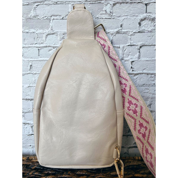 Vegan Leather Crossbody Sling Bag with Credit Card Slots product image
