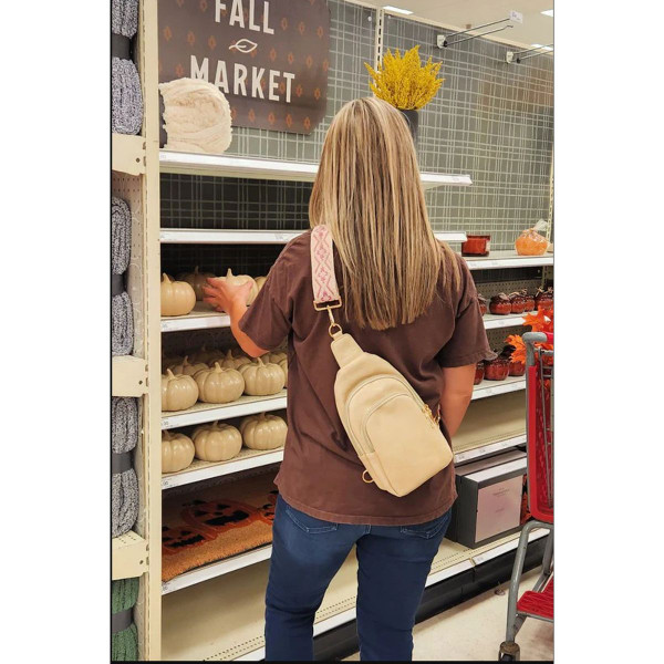 Vegan Leather Crossbody Sling Bag with Credit Card Slots product image