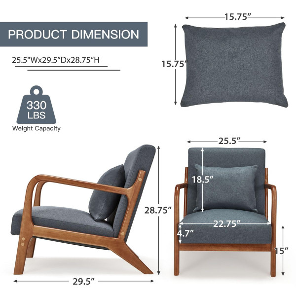 Mid-Century Modern Accent Chair product image