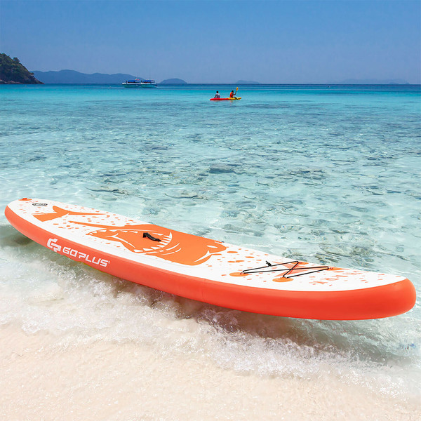 Inflatable Orange Shark Stand Up Paddleboard product image