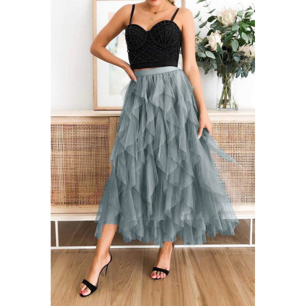 Women's Tulle Tiered Maxi Skirt product image