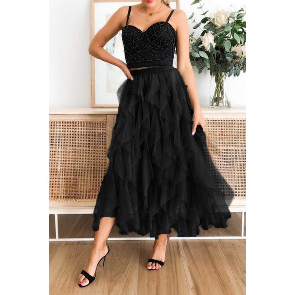 Women's Tulle Tiered Maxi Skirt product image