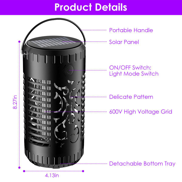 LakeForest® Solar Bug Zapper product image