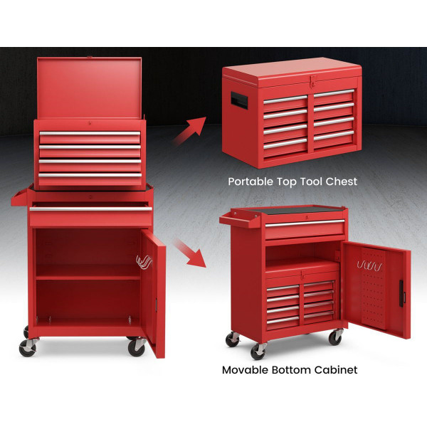 2-in-1 Tool Chest and Cabinet with 5 Drawers product image
