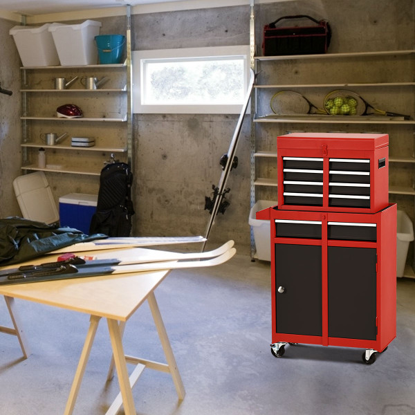 2-in-1 Tool Chest and Cabinet with 5 Drawers product image