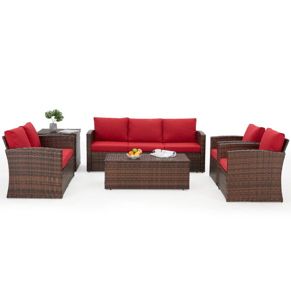 Outdoor Rattan 7-Piece Conversation Set product image