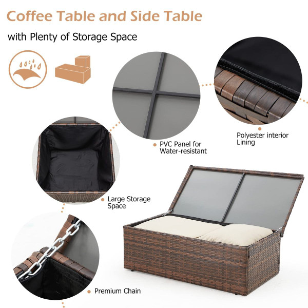 Outdoor Rattan 7-Piece Conversation Set product image