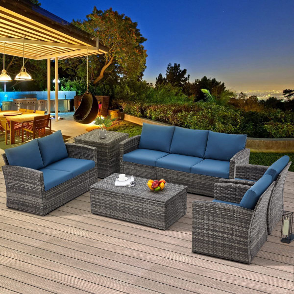 Outdoor Rattan 7-Piece Conversation Set product image