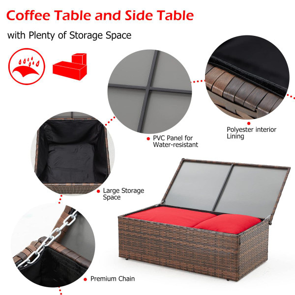 Outdoor Rattan 7-Piece Conversation Set product image