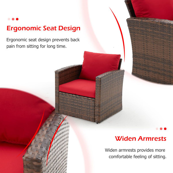 Outdoor Rattan 7-Piece Conversation Set product image