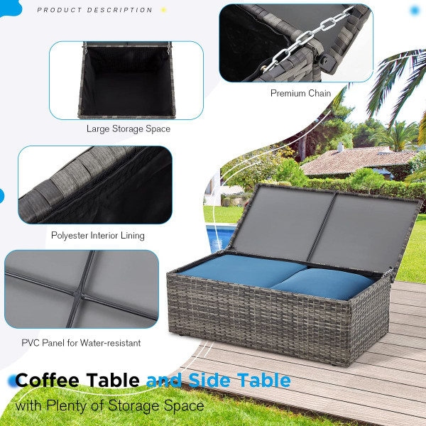 Outdoor Rattan 7-Piece Conversation Set product image