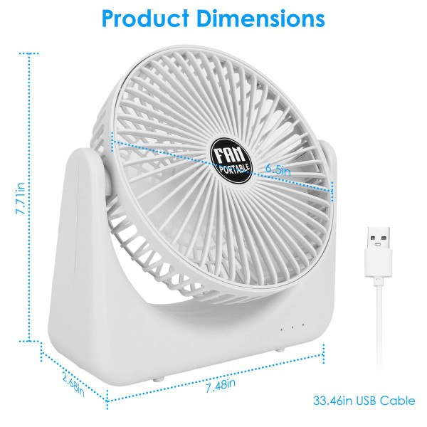 iMounTEK® 2-Speed USB Desktop Fan product image