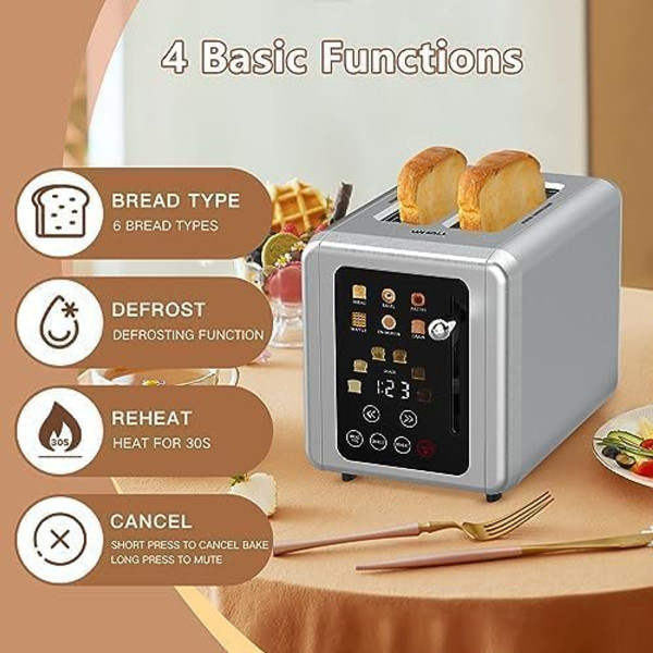 Whall® 2-Slice Touchscreen Toaster, KST075AU product image