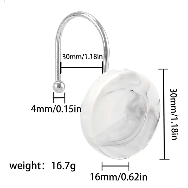 Shower Curtain Hook Rings (Set of 12) product image