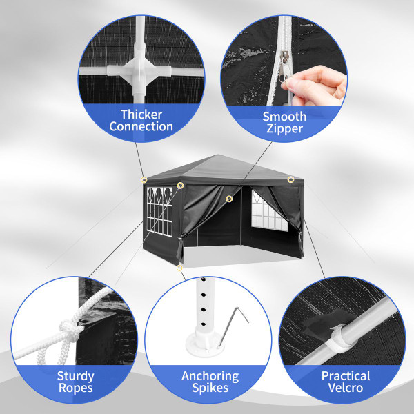 10' x 10' Canopy with 4 Removable Sidewalls product image