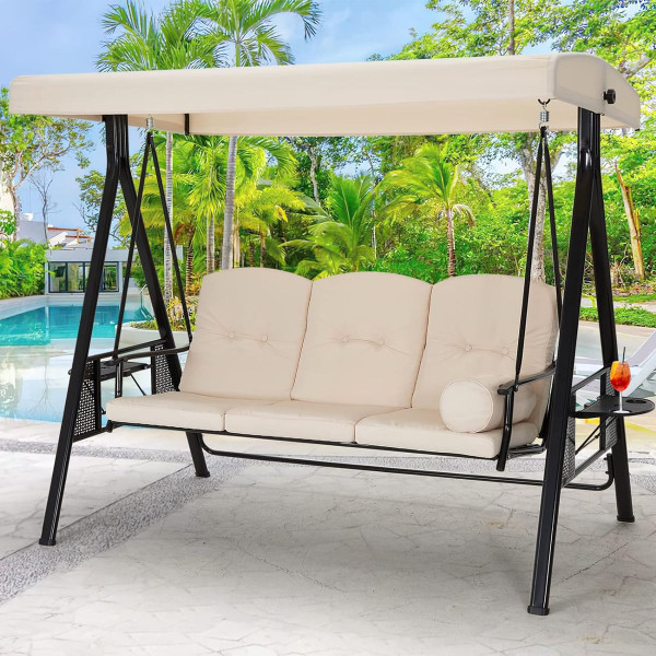 Outdoor Patio Swing Chair with Adjustable Canopy product image