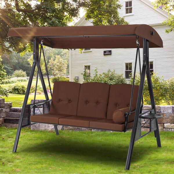 Outdoor Patio Swing Chair with Adjustable Canopy product image