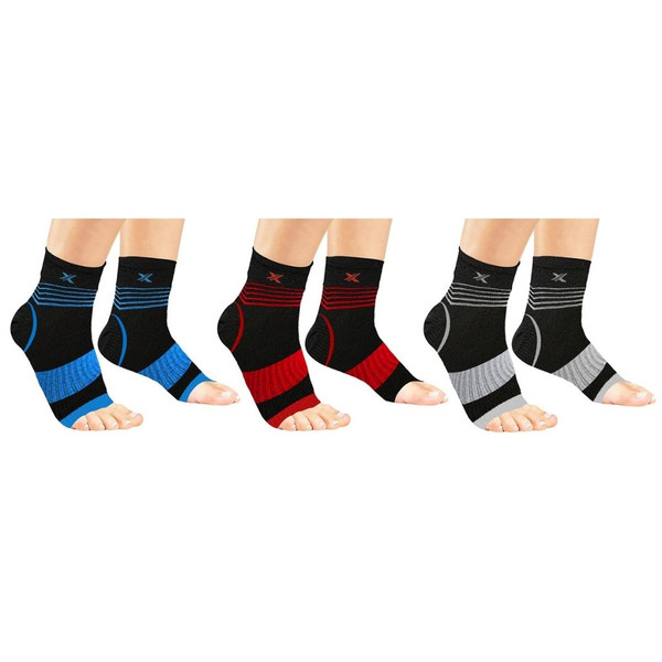 Pain Relief Support Ankle Compression Recovery Sleeves (3-Pair) product image