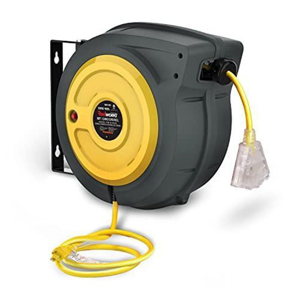 ReelWorks Retractable Mountable Extension Cord Reel product image