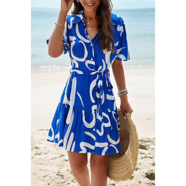 Women's Geo Rhythm Shirt Dress product image