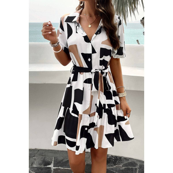 Women's Geo Rhythm Shirt Dress product image