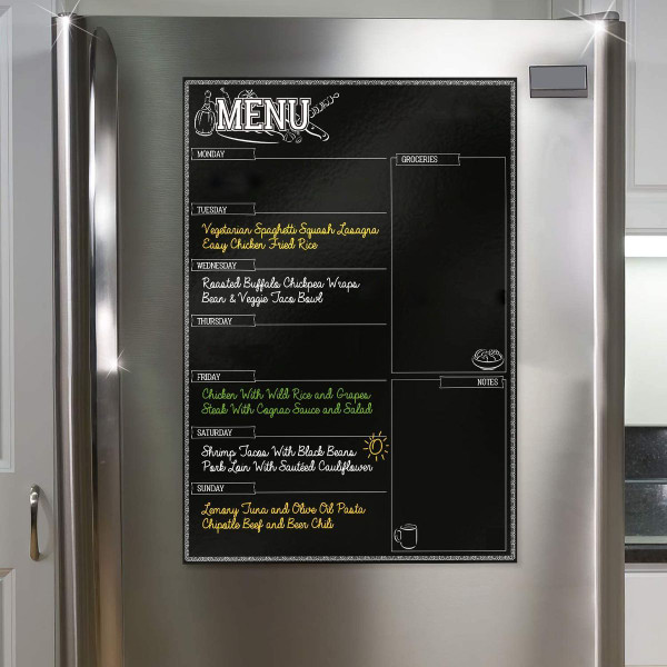 17 x 12-Inch Magnetic Dry-Erase Weekly Meal Planner for Fridge product image
