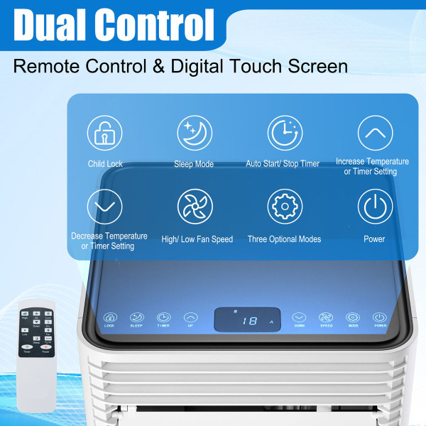 8000 BTU 3-in-1 Fan, Dehumidifier, Air Conditioner product image