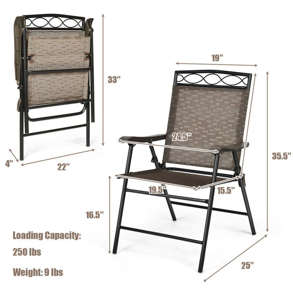 Patio Folding Sling Chair (2 or 4-Pack) product image