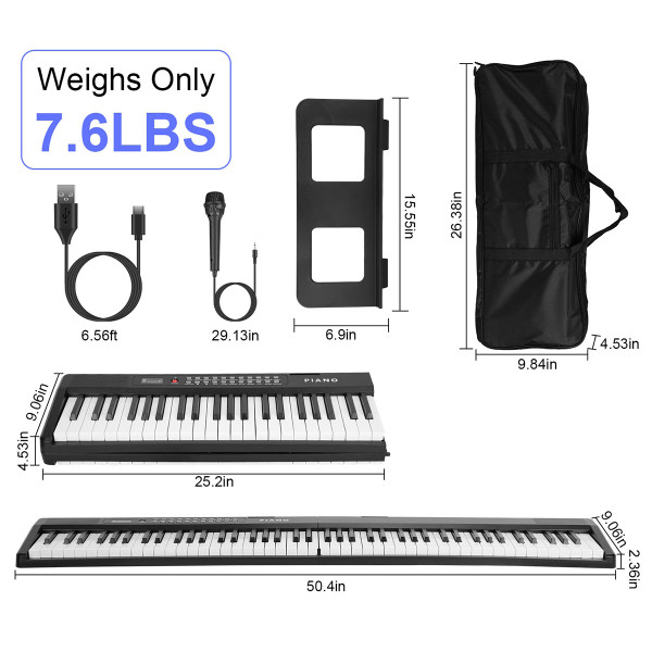 iMounTEK® Folding Piano Keyboard product image