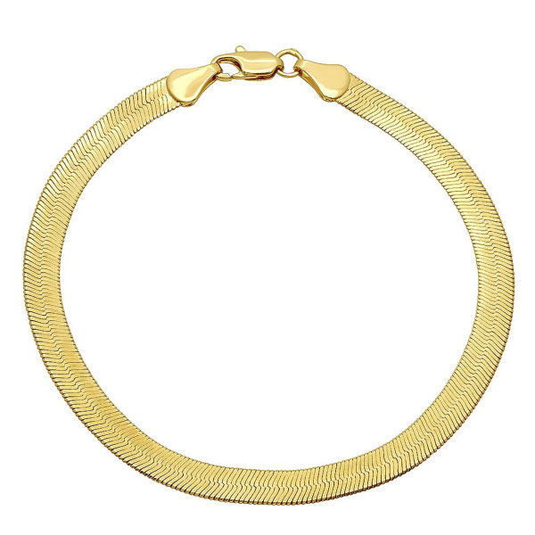 14K Gold Filled Herringbone Flat 8" Bracelet  product image