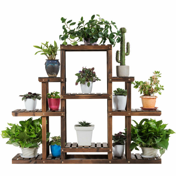 Goplus 6-Tier Flower Wood Plant Stand Display Rack product image