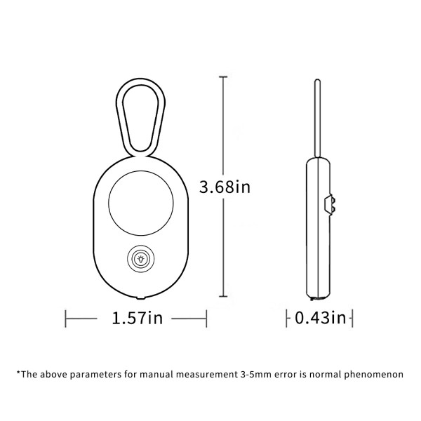 Portable Hidden Camera Detector Anti Spy Detector Bug Spy Camera Finder Anti-Peeping Infrared Scanning For Business,Office,Airbnb,Hotels,Bathroom Color White product image