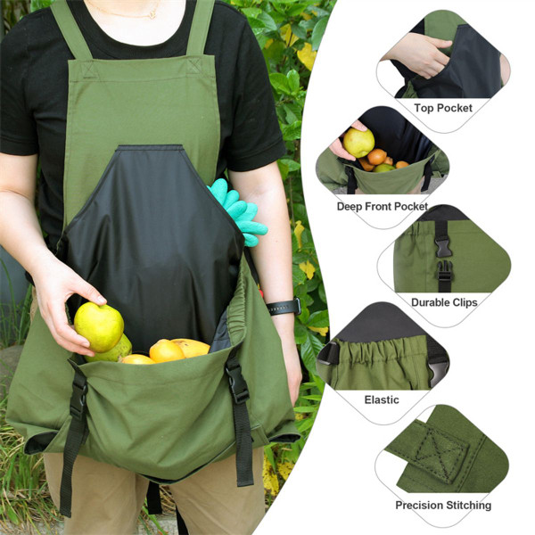 Gardening Picking Apron with Quick Release Pocket for Home Gardeners product image Gardening Picking Apron with Quick Release Pocket for Home Gardeners product image