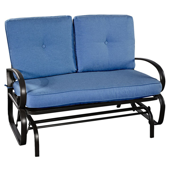 Outdoor Glider Rocker Loveseat Patio Bench  with Cushions product image