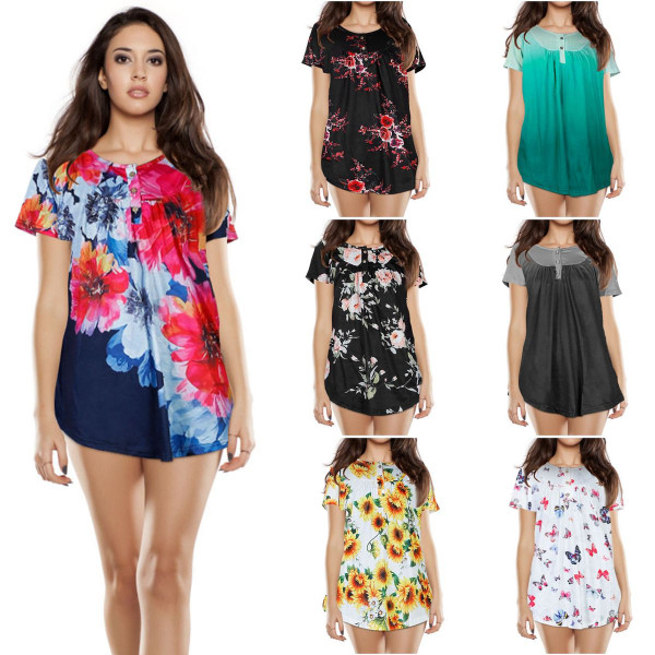 Women's Tie-Dye Floral Shirt product image