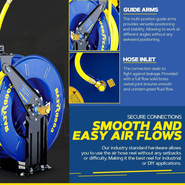 Goodyear Retractable Industrial Air Hose Reel product image