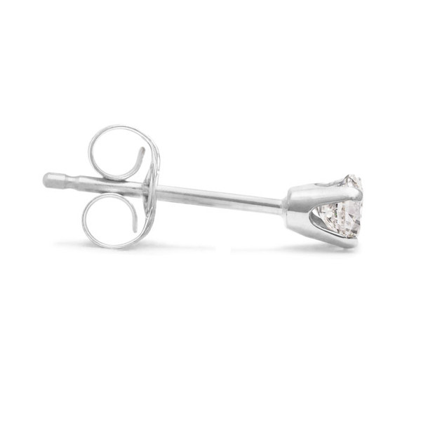 5-Point Tiny Diamond Stud Earrings in Solid Silver product image