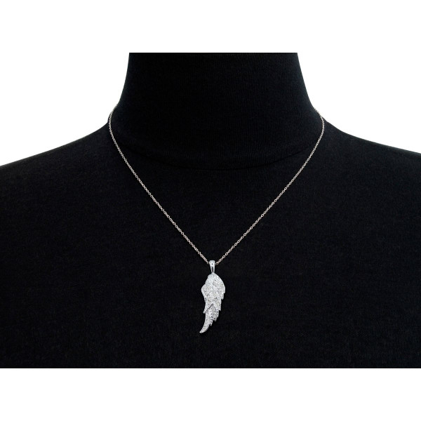 Nearly 1/2-Carat Diamond Angel Wing Necklace product image