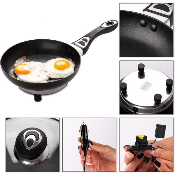 7.5-Inch 12V Portable Non-stick Frying Pan By Zone Tech® product image