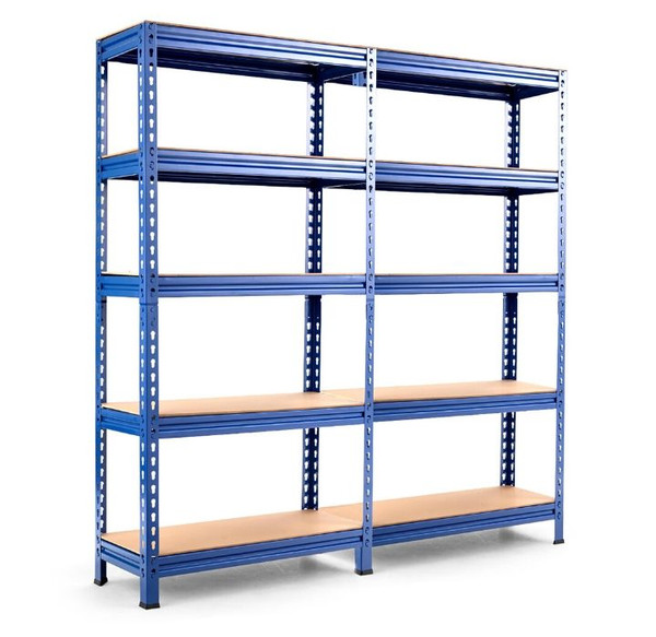 Adjustable 60-inch Metal 5-Tier Storage Shelves (Set of 2) product image