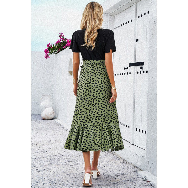 Women's Floral Fusion Wrap Midi Dress product image