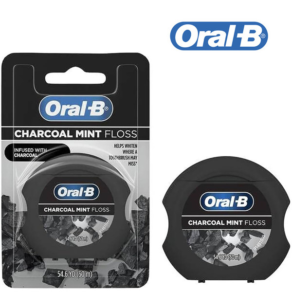 Oral-B® Charcoal Mint Dental Floss, 54.6 Yard (6-Pack) product image