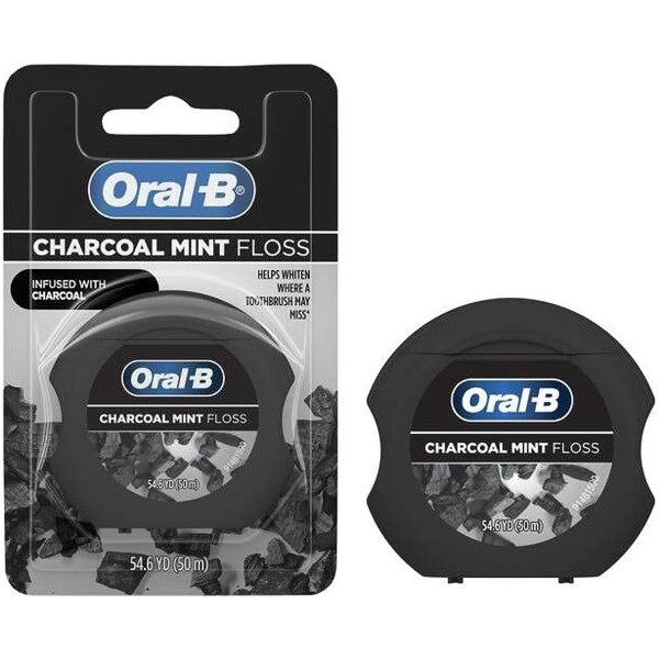 Oral-B® Charcoal Mint Dental Floss, 54.6 Yard (6-Pack) product image