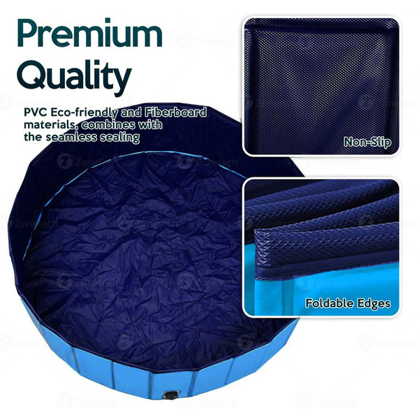 Zone Tech® Foldable Kiddie/pet Pool product image
