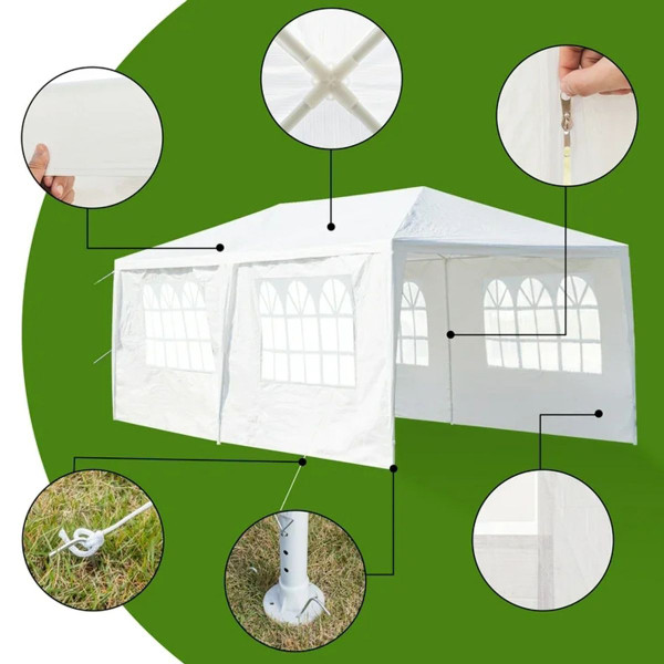 10 x 20-Foot Outdoor Gazebo Canopy Party Tent with Removable Walls  product image